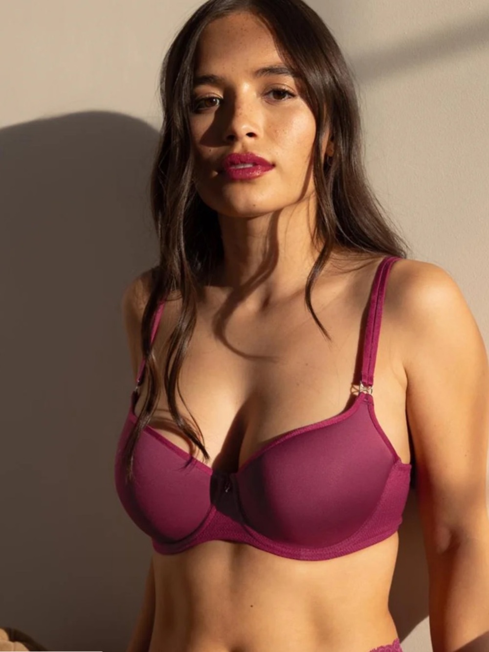 Everyday Support Underwire Bra in Berry 32 F